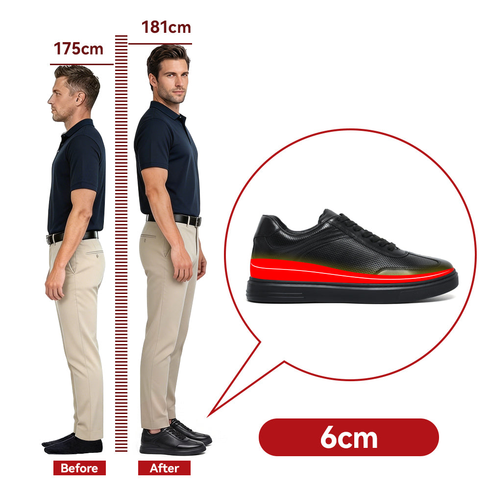 ELEVATOR SHOES ELIO +2.36 INCHES