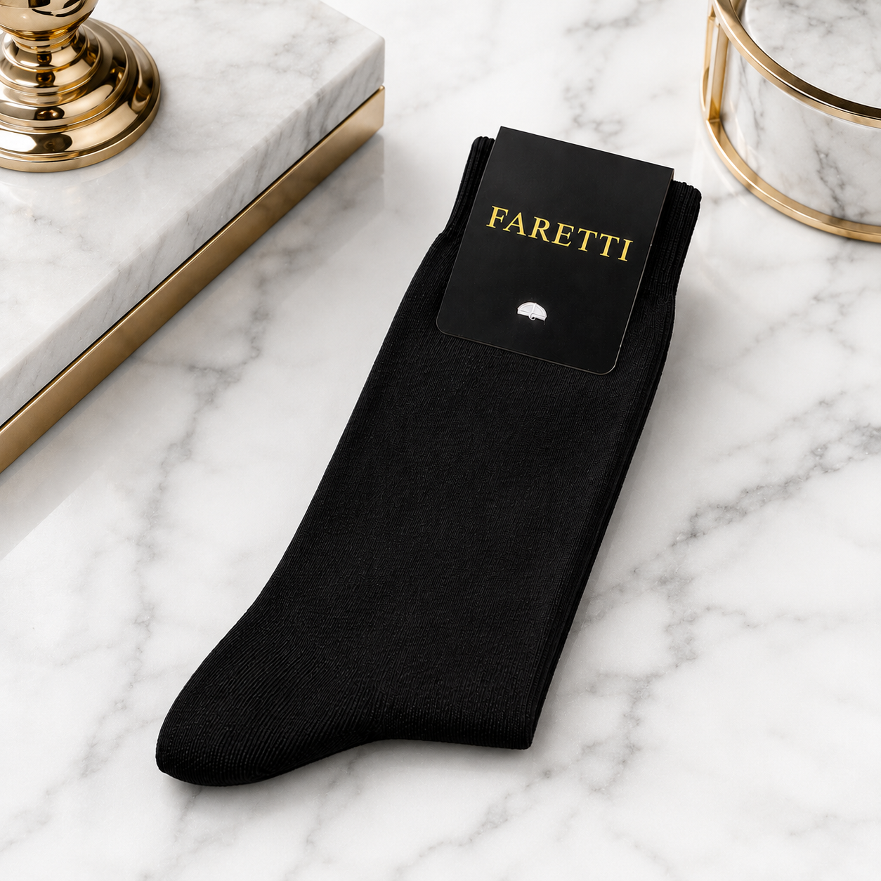Black Premium Faretti Socks – Noble Mercerized Cotton