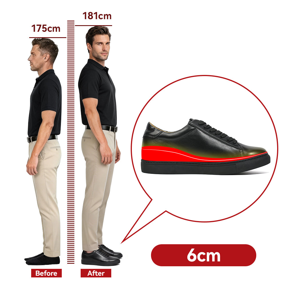 ELEVATOR SHOES MASSIMO +2.36 INCHES