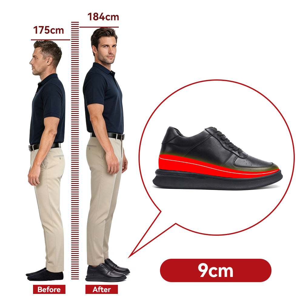 ELEVATOR SHOES MILANO +3.54 INCHES
