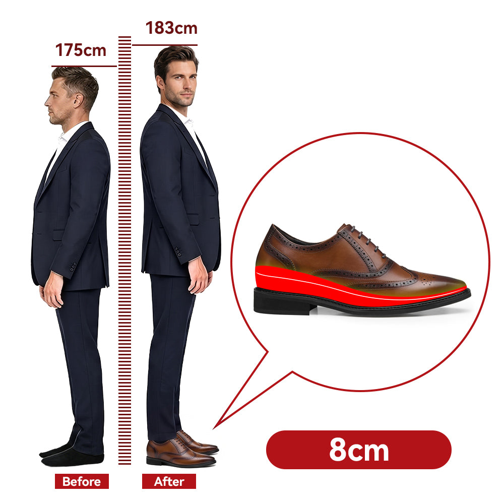 ELEVATOR SHOES ROBERTO +3.15 INCHES