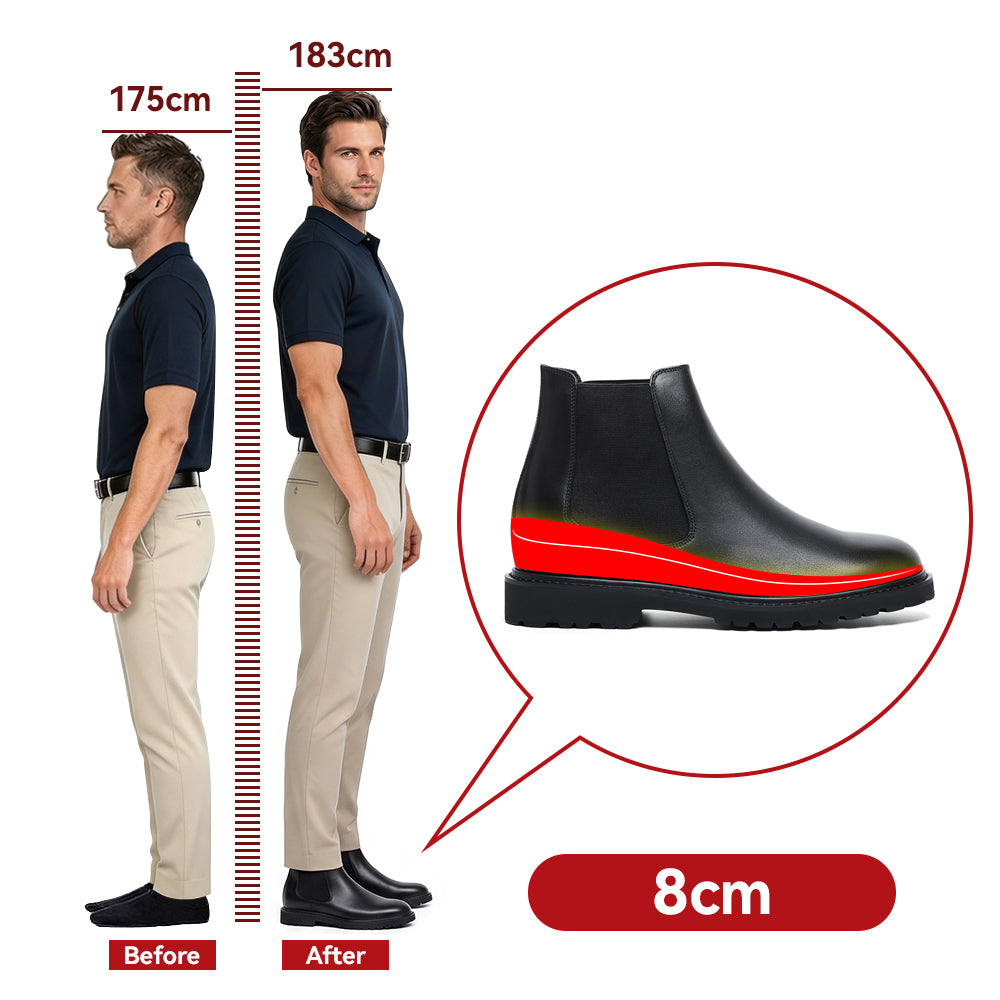 ELEVATOR SHOES ROLANDO +3.15 INCHES