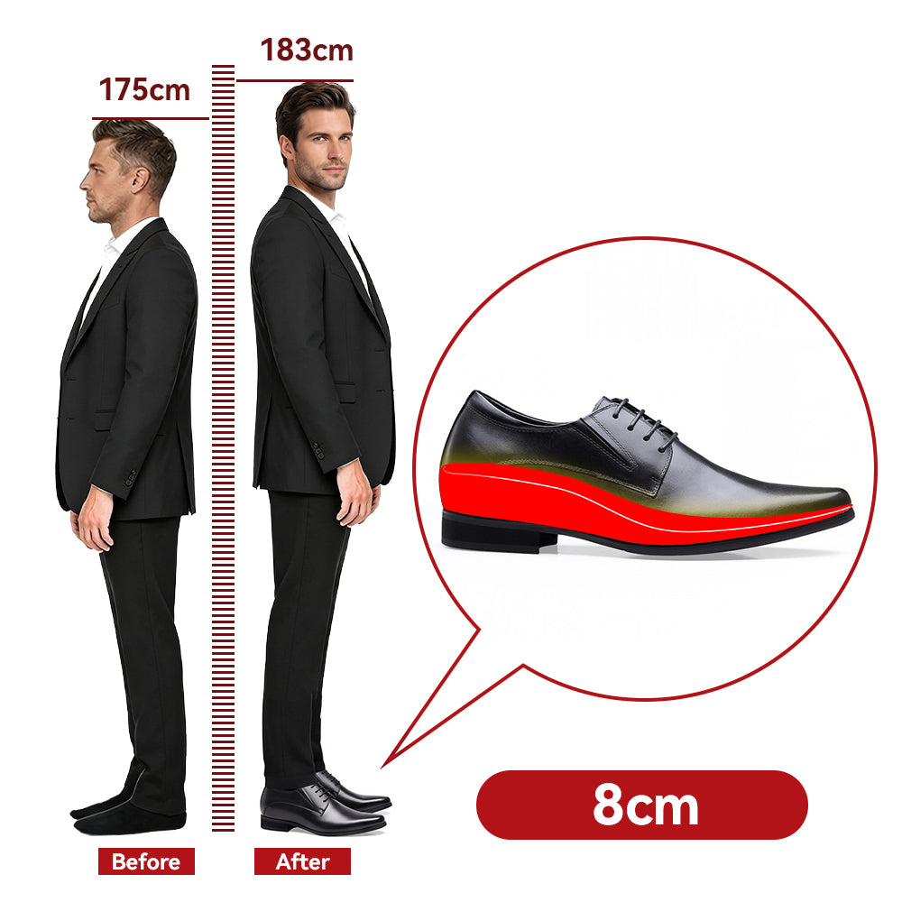 ELEVATOR SHOES ROSSI +3.15 INCHES